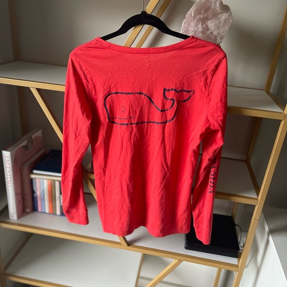 Vineyard Vines Red Long Sleeve Tee - Picture 2 of 5
